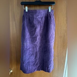 Danier vintage  Purple Suede Maxi Skirt